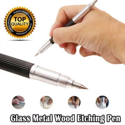 Portable Double Head Engraving Pen Lettering Pen For Glass Metal Wood Ceramics