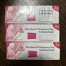 HCG Pregnancy Tests Early Detection Home Test, 3 Pack 9 Tests 2 Bags.