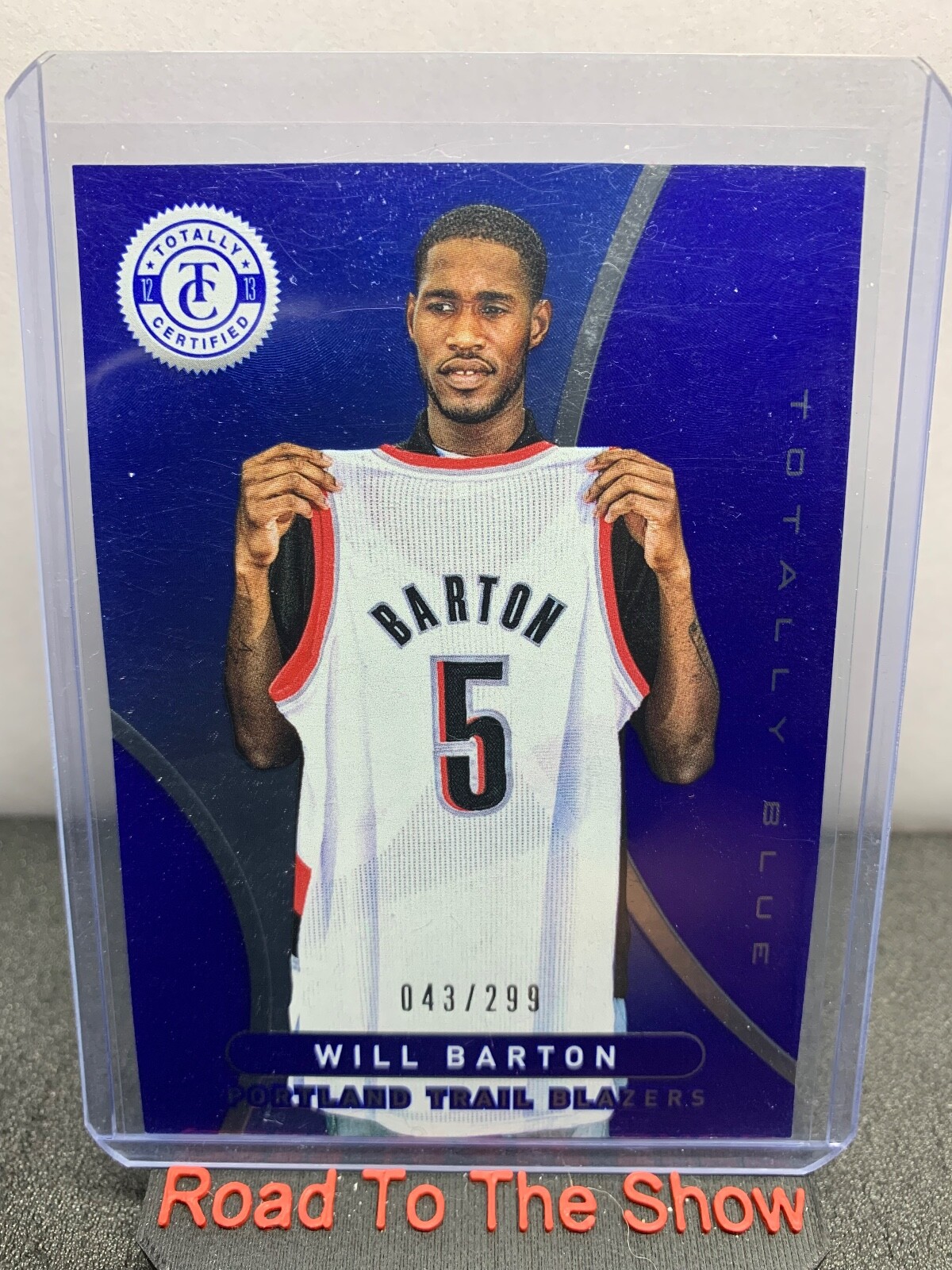 2012-13 Totally Certified Blue Blazers Basketball Card #24 Will Barton /299
