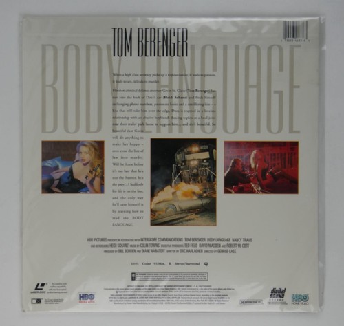 Body Language 1995 Laserdisc LD Extended Play Tom Berenger Laser Disc - Picture 2 of 2