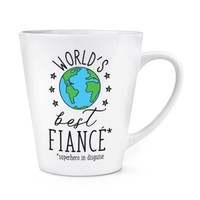 World's Best Verlobte His 341Ml Latte Becher Tasse Lustig Witz Favorit Verlobung