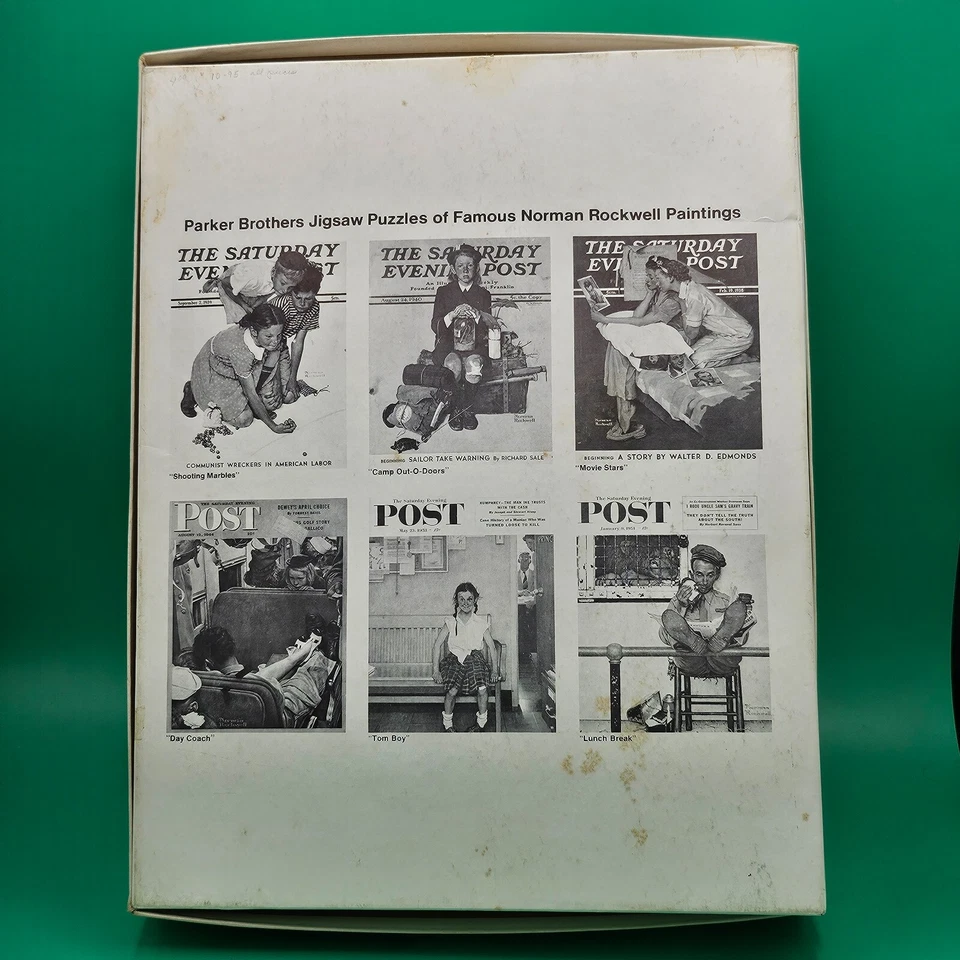 Movie Stars Saturday Evening Post Norman Rockwell 500 Piece Puzzle Complete RARE - Image 2 of 4