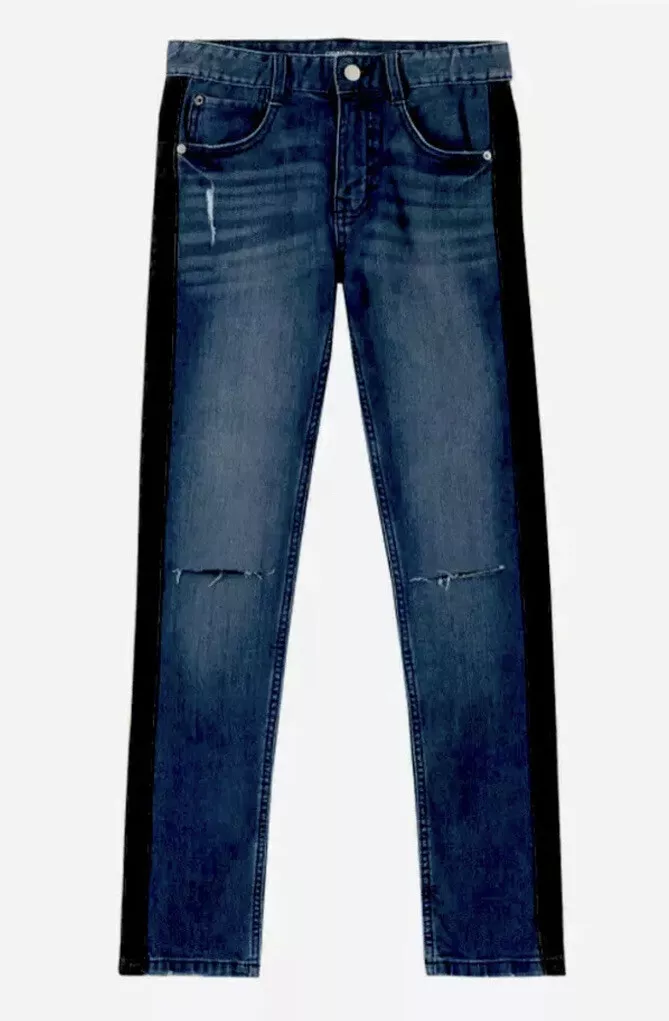 Side stripe jeans for boys discount