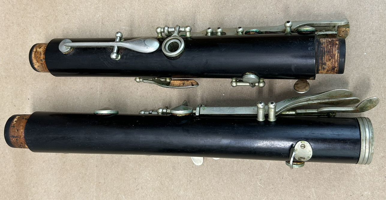 Vintage D Noblet Paris Wood Bb Upper And Lower Joints eBay