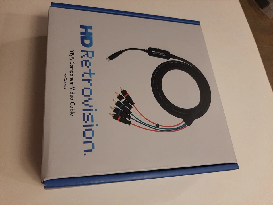 HD Retrovision, Sega Genesis Component/YPbPr Cables w/ Saturn Adapter,New Sealed - Image 4 of 4