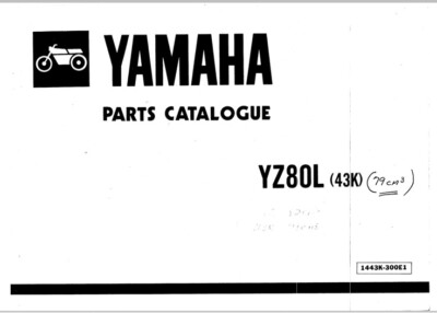 YAMAHA YZ80 YZ80L 1984 43K Parts Catalogue Parts Manual New | eBay