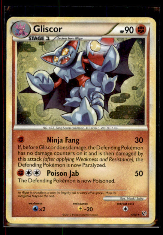 Gliscor - 4/90 (Cracked Ice Holo) Blister Exclusives #004/090 Lightly played