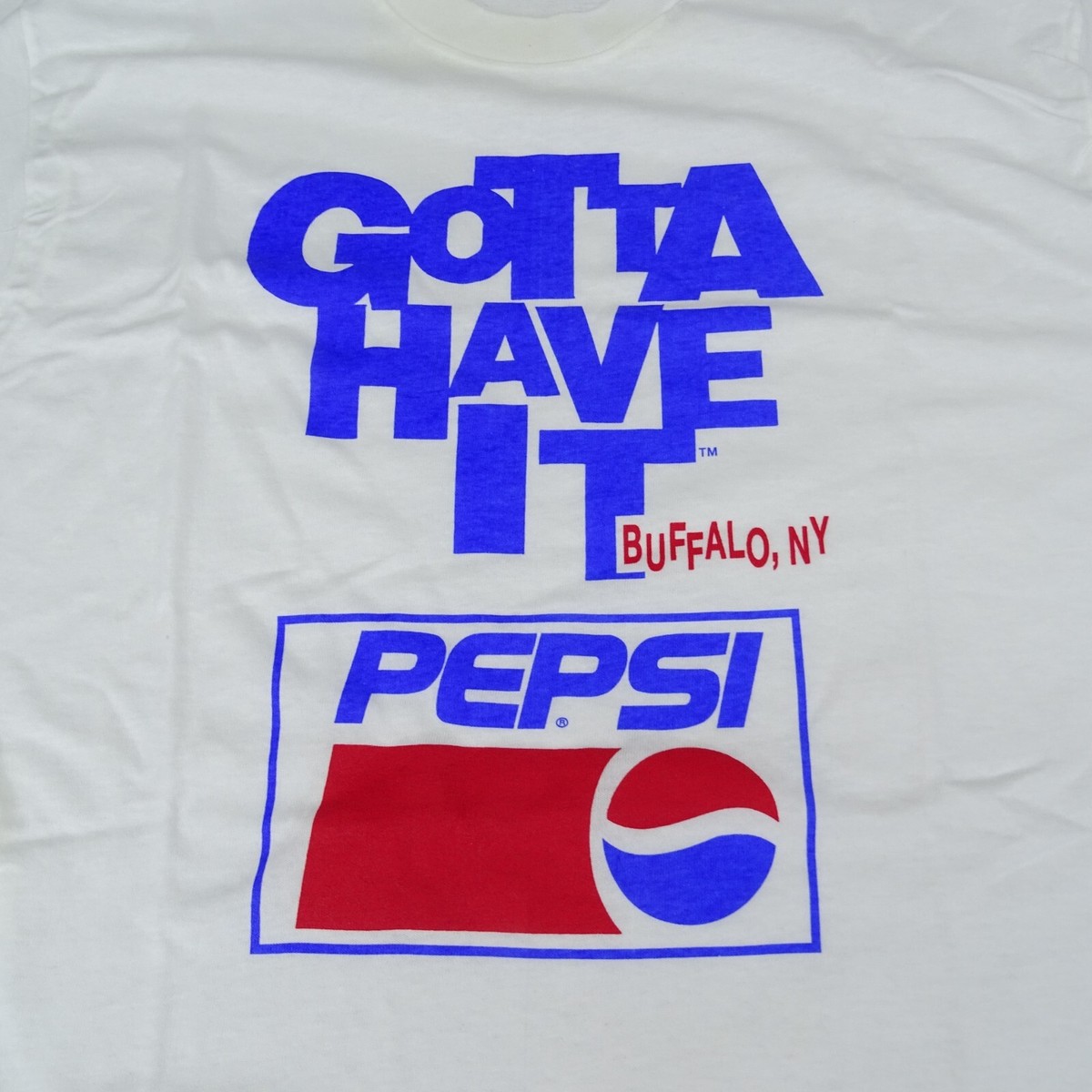 Vintage 90s Pepsi Buffalo NY T-Shirt L Single Stitch GOTTA HAVE IT 