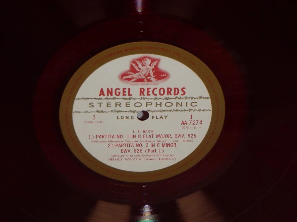 BACH Partitas For Cembalo Complete WALCHA NM! JAPAN RED 2xLP BOX Angel AA 7274-5 - Image 2 of 4