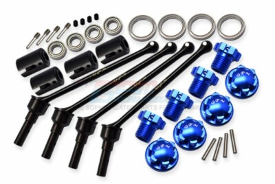 GPM Racing F & R CVD Driveshaft Set - For Traxxas Maxx WideMaxx TXMW110FRS-BK