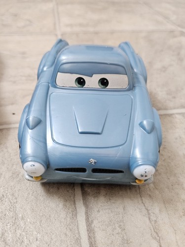 Disney Pixar Jada Cars LIGHTNING MCQUEEN 1:24 Diecast Set Of 2 Fin McMissile - Picture 4 of 13
