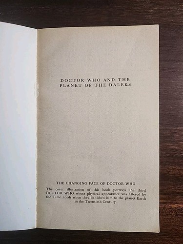 Doctor Who And The Planet Of The Daleks 1977 Terrance Dicks - Picture 6 of 8