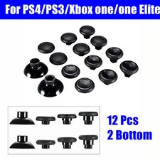 12 Removable Thumbsticks Joystick Plastic Bottom for Xbox One for PS4 Controller