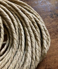 Natural Jute Rope Electrical Cord - Rustic Style Hemp Covered Lamp/Pendant Wire