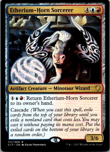 Etherium-Horn Sorcerer Commander 2017 MTG NM - Picture 1 of 2