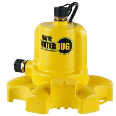 #ad Wayne 1 6 HP WaterBUG Submersible Utility Pump with Multi Flo Technology $49.99