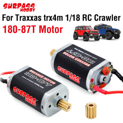 Surpss Hobby 180 87T Motor 11t Teeth for Traxxas trx4m 1/18 RC Crawler Car