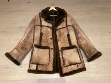 Amazing Quality Mens Brown. Nursey Sheepskin Coat....1 Of A Kind