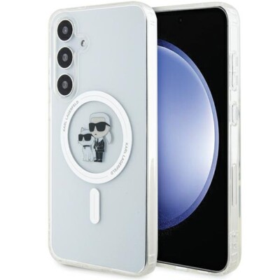 Handyhülle Case Galaxy S24 Plus Karl Lagerfeld MagSafe transparent Katze