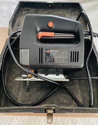 Vintage Black & Decker Jig Saw 7568 With Hard Cover Case and Over  