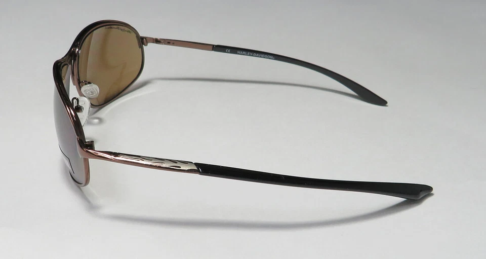 GAFAS DE SOL HARLEY-DAVIDSON HDS 612 BRN-1F MARCO DE METAL CON FORMA DE PILOTO DE DISEÑO Foto 4 de 4