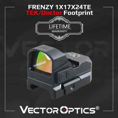 Vector Optics Frenzy 1x17x24 5MOA Green/3MOA Red Dot Sight Scope Waterproof