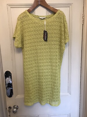 Lingadore Green Crochet Dress Size 16 BNWT