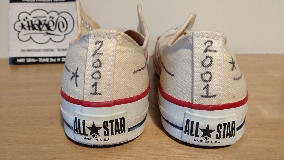 【超貴重】エリック・ヘイズ 直筆アート入り 米国製コンバース 超貴重】エリック・ヘイズ 直筆アート入り 米国製コンバース 【公式通販】