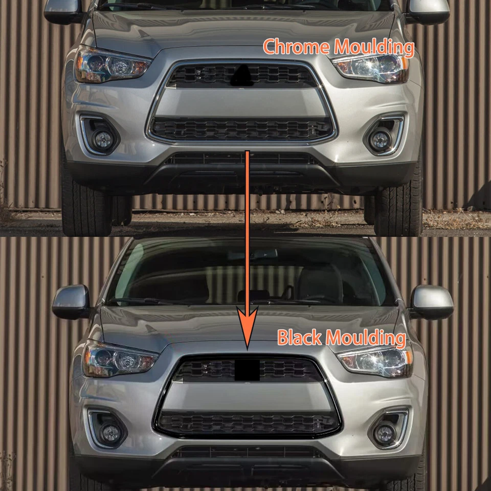 Front Bumper Grille Grill For 2013 2014 2015 Mitsubishi Outlander Sport ASX RVR Foto 3 de 4