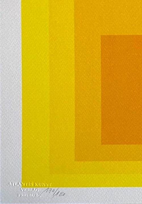 Litografía Josef Albers certificado de autenticidad original firmada op numerada _Piet Mondrian Foto 4 de 4