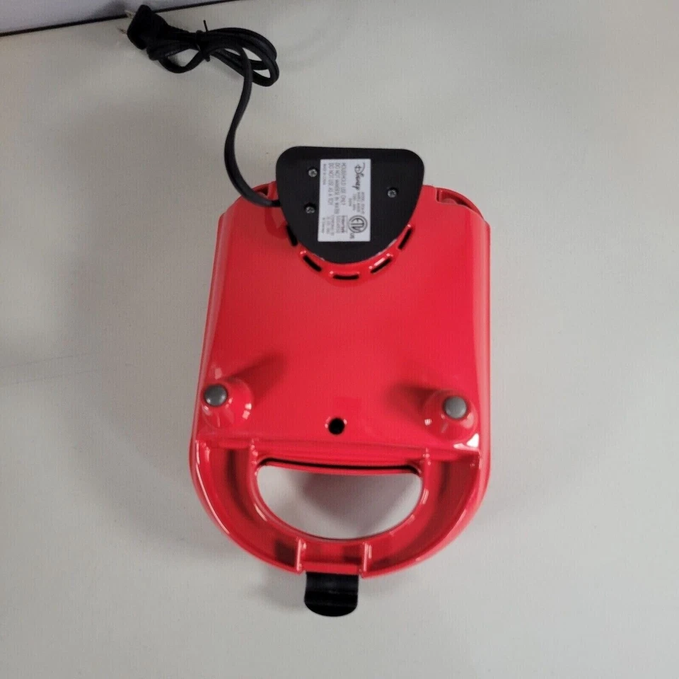 Disney Mickey Mouse Waffle Maker Cartoon Red DCM-92 Individual Shaped Breakfast  - Image 3 of 4