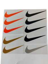 1 Inch X 3 Nike Swoosh Replica Iron-on Transfers Set 