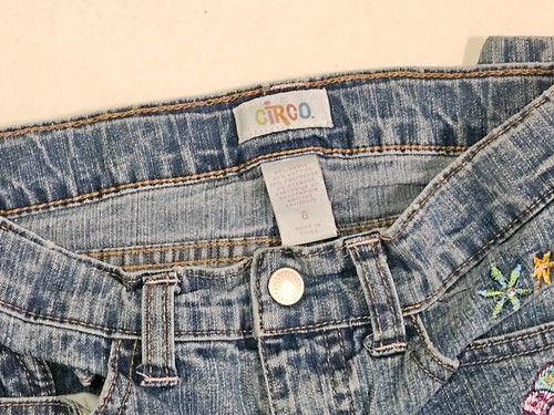 Girls Circo Denim Blue Jeans Pants Size 8 Adjust Waist GUC #2R14 - Picture 5 of 5