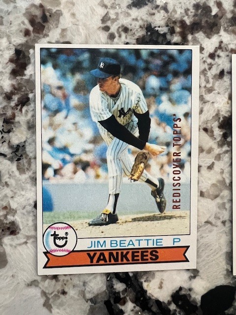 2017 TOPPS UPDATE REDISCOVER BRONZE BUYBACK CARD 1979 YANKEES JIM BEATTIE #179