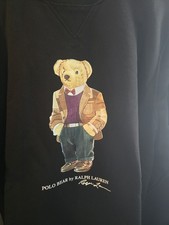 Polo Ralph Lauren Bear Sweater Black size XLarge