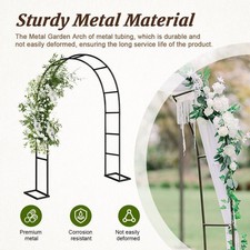Wedding Arch Metal Garden Arch Garden Arbor Trellis For Climbing Plants US