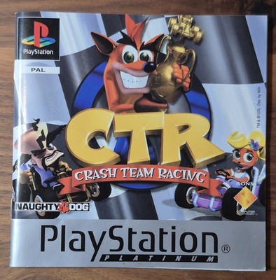 CTR Crash Team Racing Platinum - PlayStation 1, 1999, nur Anleitung !!!