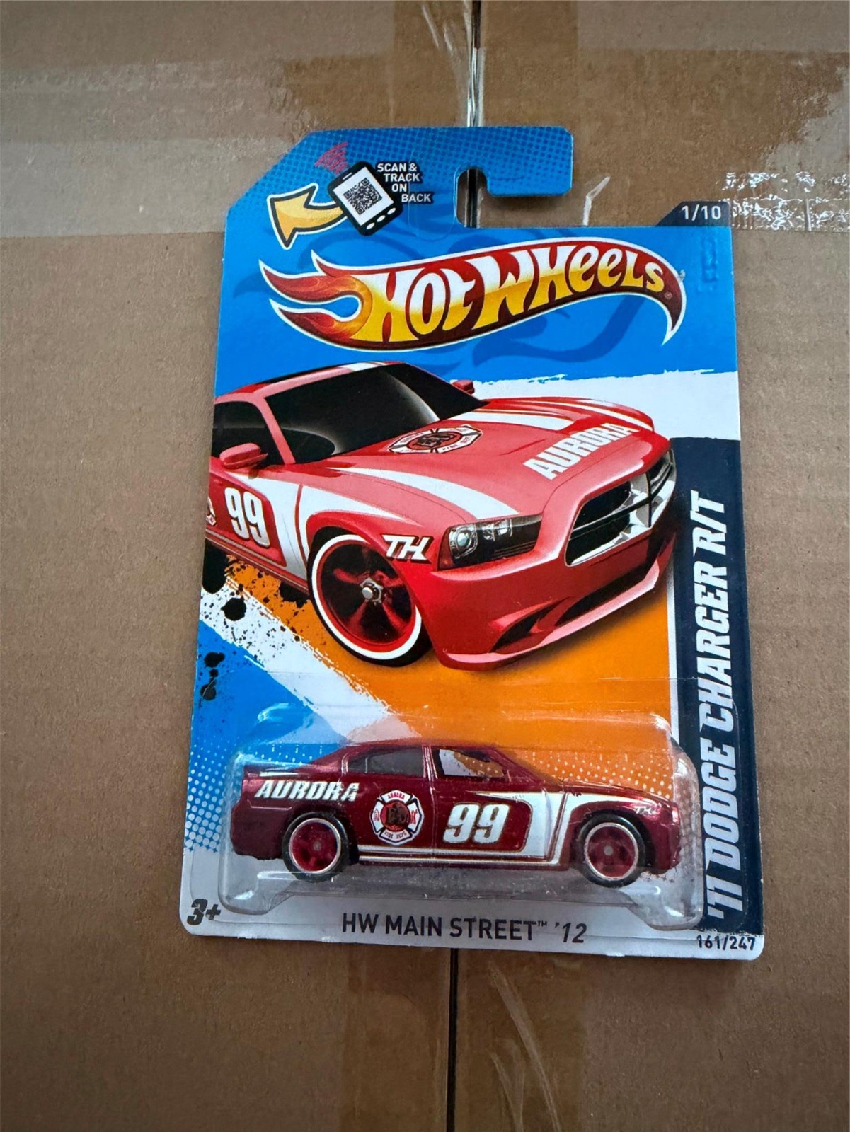 Hot Wheels 2012 Super Treasure Hunt '11 Dodge Charger R/T HW Main Street '12 F16
