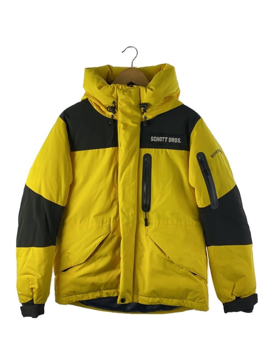 Schott Down Jacket S Polyester Yellow Plain - image 1