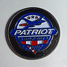 Lamico Patriot Poker Chip Style Metal Golf Ball Marker Silver Blue Red White