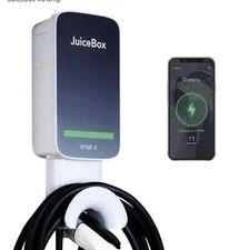 Enel X JuiceBox 40A Electric Vehicle Charging Station EV Home Charger NEMA 14-50