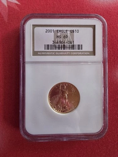 2001 $10 Gold Eagle Ms 69