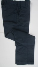LANDS END Navy School Uniform Elastic Waist Pull-On Pants Boys 12 INSEAM 27" NEW
