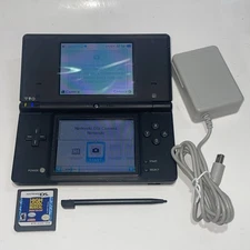 Nintendo DS DSi Black Handheld W/ Game Stylus and Charger Tested