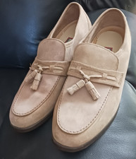 hush puppies men's loafer-style shoes size 9 men's, color beige