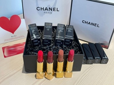 CHANEL セット Chanel 4pc Rouge Velvet Lipstick Gift Set #57 #58 #227 #257 | eBay