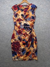 Lauren Ralph Lauren Dress Women's 10 Floral Sheath Ruched Elegant Garden Party