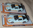 TWO (2) Greenlight Collectibles 51579 1:64 2010 Chevy Corvette C6-R Gulf Oil #5