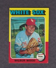 1975 Topps Baseball Card #110 Wilbur Wood Chicago White Sox EX+ O/C Vintage HOF