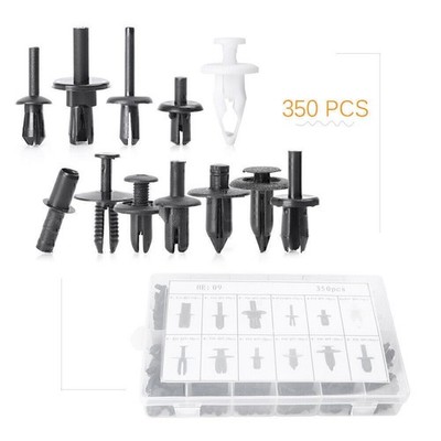 350  Auto Push Retainer Pin Rivet Trim Clip Panel Molding Sortimente Kit Set
